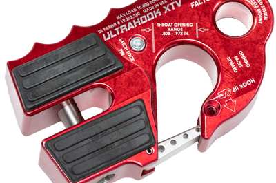 Factor 55 Ultrahook Xtv Winch Shackle Mount Lime Green - Red - Atv Performance Products