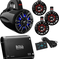 Boss Audio Universal 4 Speaker Kit For Utv - Atv Performance Products