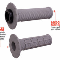 ODI Universal Lock On Grips Half Waffle Grey/Black (Soft)