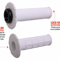 ODI Universal Lock On Grips Pro Half Waffle White/Black (Soft)