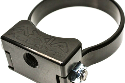 Axia Universal Mount Pivoting Clamp To Chrome - Black - Atv Performance Products