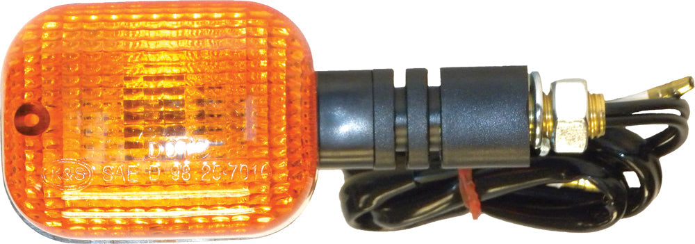 K&s Universal Signal Lights Carbon W/amber Lens - Black - Street Collection