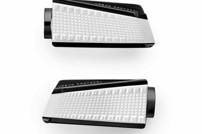 Rizoma Urban Protocol Footpegs Black/white Pr - Black/White - Street Collection