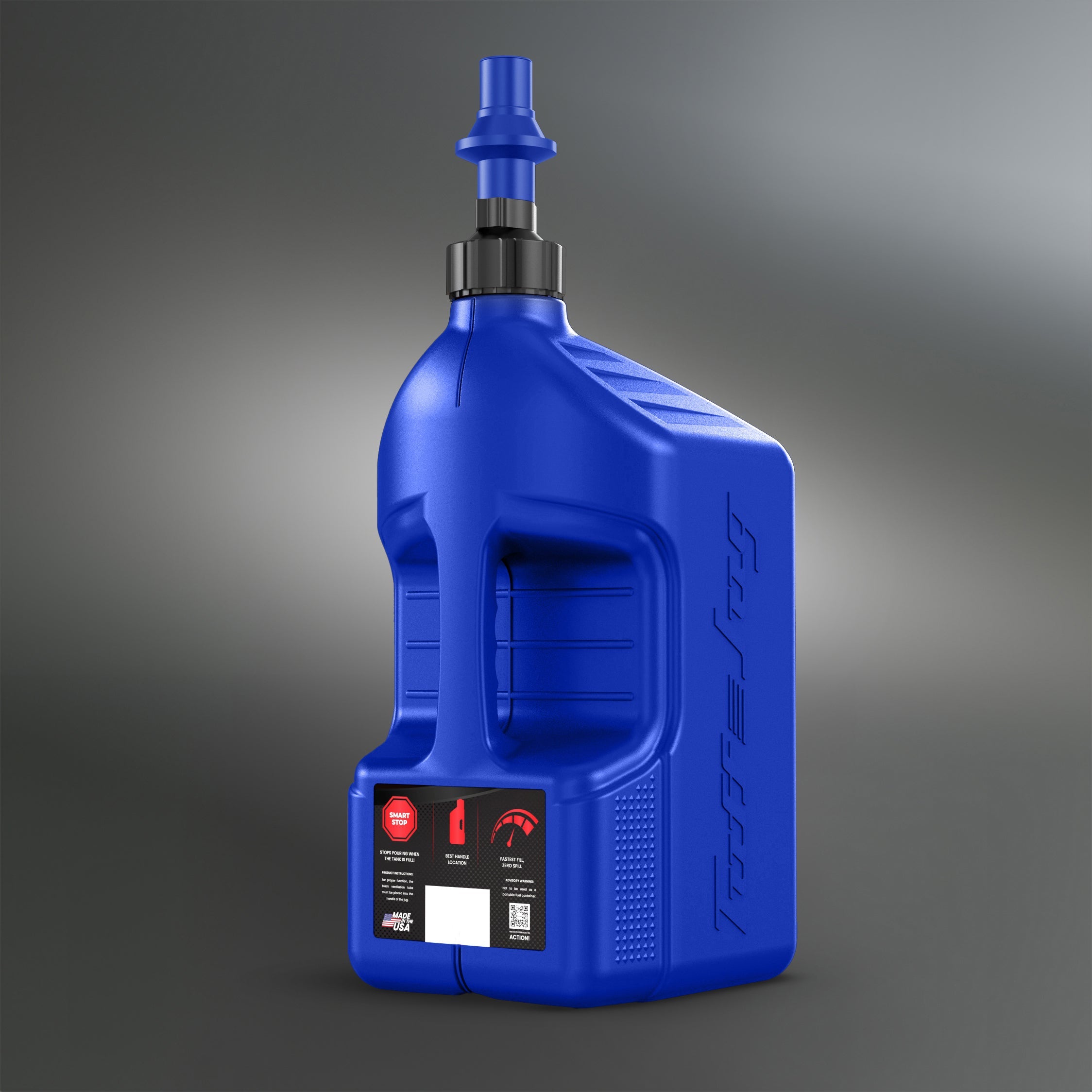 TUFF JUG Utility Container Blue W/ Cap 5 Gal