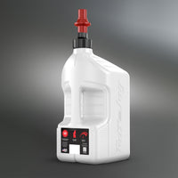 TUFF JUG Utility Container White W/Red Cap 5gal