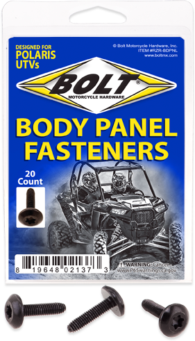 Bolt Utv Body Panel Fasteners M6x24 Screws 20pk - Tires & Wheels