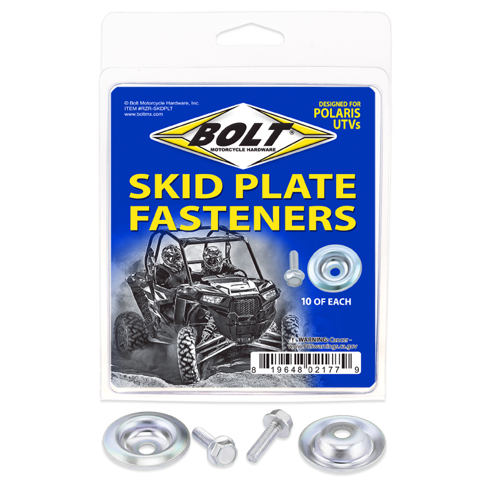 Bolt Utv Skid Plate Fasteners Washer/bolt 10 Ea - Tires & Wheels