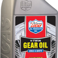 Lucas V-twin Gear Oil Synthetic 75w-140 1qt - Harddrive Products