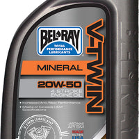 Bel-ray V-twin Mineral Engine Oil 20w-50 1l - Harddrive Products