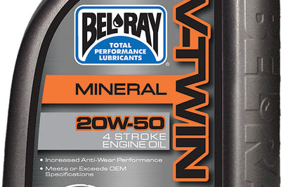Bel-ray V-twin Mineral Engine Oil 20w-50 1l - Harddrive Products
