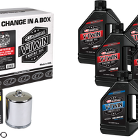 Maxima V-twin Oil Change Kit Syn Xl Chrome Filter - Harddrive Products