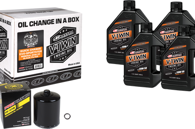 Maxima V-twin Quick Change Kit Evo Mineral Black Filter - Harddrive Products