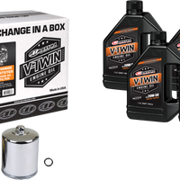 Maxima V-twin Quick Change Kit Evo Mineral Chrome Filter - Harddrive Products