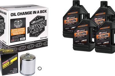 Maxima V-twin Quick Change Kit Evo Mineral Chrome Filter - Harddrive Products