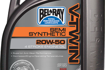 Bel-ray V-twin Semi-synthetic Engine Oil 20w-50 4l - Harddrive Products