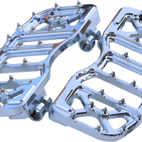 Flo Motorsports V5 Floorboards Chrome - Harddrive Products
