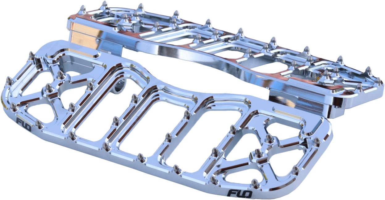 Flo Motorsports V5 Floorboards Chrome - Harddrive Products