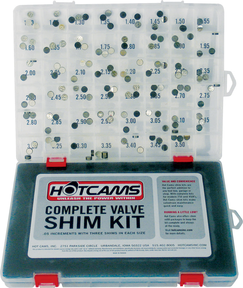 Hot Cams Valve Shim Kit 141pc Hon/kaw/suz/yam - Street Collection