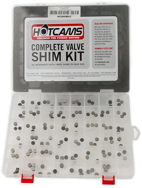 Hot Cams Valve Shim Kit 141pc Hon/kaw/suz/yam - Street Collection