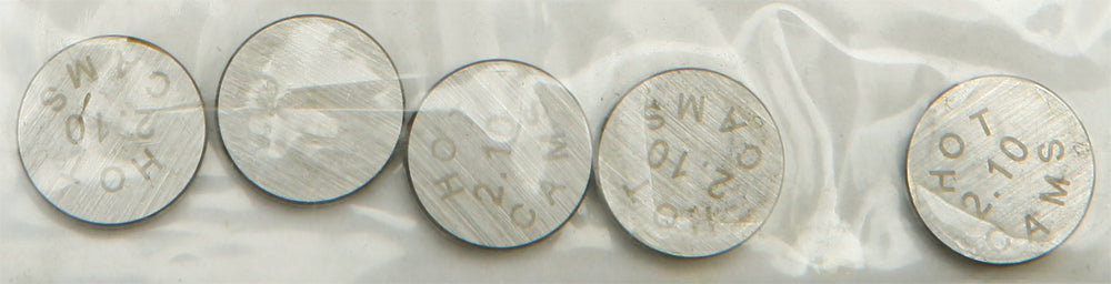 Hot Cams Valve Shims 10.00x2.10mm 5/pk - Street Collection