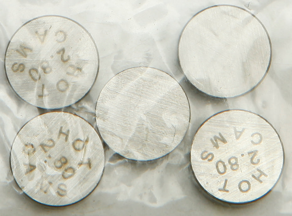 Hot Cams Valve Shims 10.00x2.80mm 5/pk - Street Collection