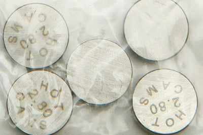 Hot Cams Valve Shims 10.00x2.80mm 5/pk - Street Collection