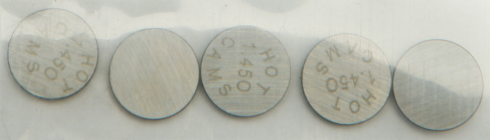 Hot Cams Valve Shims 9.48x1.45mm 5/pk - Street Collection