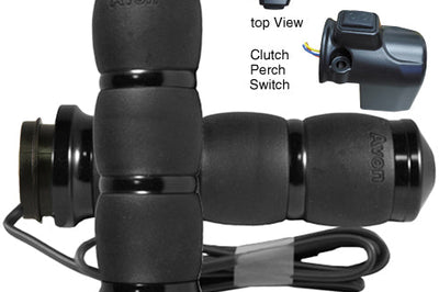 Avon Velvet Air Fbw Heated Grips 15-up Fltr Chrome - Black - Harddrive Products