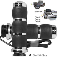 Avon Velvet Air Fbw Heated Grips 15-up Fltr Chrome - Black - Harddrive Products