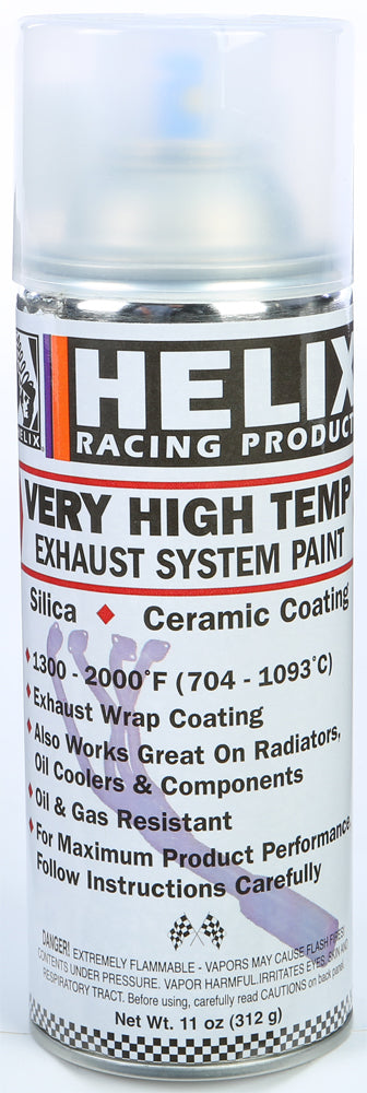 Helix Very High Temp Exhaust System Paint Satin Clean 11oz - Tires & Wheels