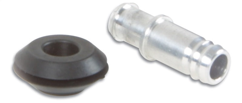 Vibrant 10mm (2/5in) O.D. Aluminum Vacuum Hose Fitting (includes Rubber Grommet) - Fabrication
