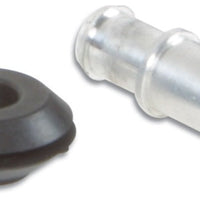 Vibrant 10mm (2/5in) O.D. Aluminum Vacuum Hose Fitting (includes Rubber Grommet) - Fabrication