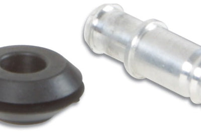 Vibrant 10mm (2/5in) O.D. Aluminum Vacuum Hose Fitting (includes Rubber Grommet) - Fabrication