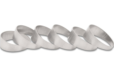 Vibrant 3.50in O.D. T304 SS Pie Cuts - Set of 6 - Fabrication