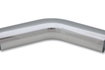 Vibrant 3in O.D. Universal Aluminum Tubing (45 degree bend) - Polished - Fabrication