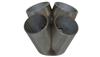 Vibrant 4 into 1 SS Turbo Mani Collector for T3 T3/T4 in Flange 48mm Pipe OD 3in tall 72mmx48mm - Fabrication