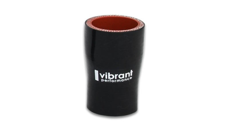 Vibrant 4 Ply Aramid Reducer Coupling 1.5in Inlet x 1in Outlet 3in Length - Black - Air Intake Systems