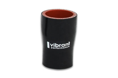 Vibrant 4 Ply Aramid Reducer Coupling 1.5in Inlet x 1in Outlet 3in Length - Black - Air Intake Systems