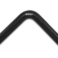 Vibrant 4 Ply Reinforced Silicone Elbow Connector - 1.25in ID x 8in Leg 90 Deg (BLACK) - Air Intake Systems