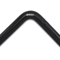 Vibrant 4 Ply Reinforced Silicone Elbow Connector - 1.25in ID x 8in Leg 90 Deg (BLACK) - Air Intake Systems