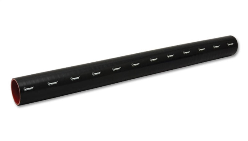 Vibrant 4 Ply Reinforced Silicone Straight Hose Coupling - 4in I.D. x 36in long (BLACK) - Air Intake Systems