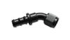 Vibrant -4AN Push-On 45 Deg Hose End Fitting - Aluminum - Fabrication