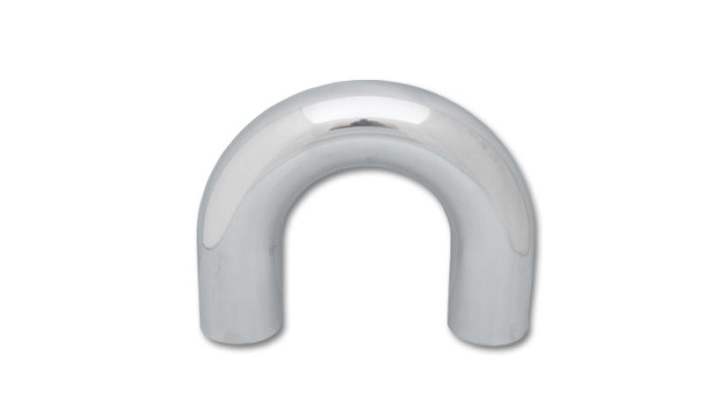Vibrant 4in O.D. Universal Aluminum Tubing (180 degree Bend) - Polished - Fabrication