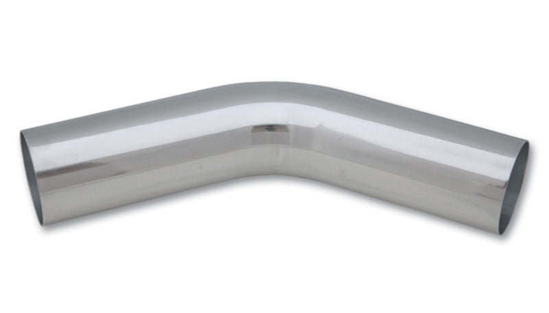 Vibrant 5in OD T6061 Aluminum Mandrel Bend 45 Degree - Polished - Fabrication