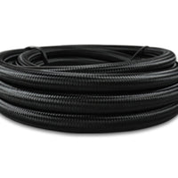 Vibrant -6 AN Black Nylon Braided Flex Hose w/PTFE Liner (150ft Roll) - Fabrication