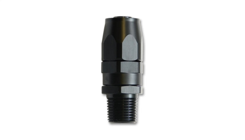 Vibrant -6AN Male NPT Straight Hose End Fitting - 1/8 - Fabrication