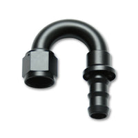 Vibrant -6AN Push-On 180 Deg Hose End Fitting - Aluminum - Fabrication