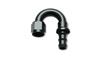 Vibrant -6AN Push-On 180 Deg Hose End Fitting - Aluminum - Fabrication