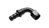 Vibrant -8AN Push-On 90 Deg Hose End Fitting - Aluminum - Fabrication