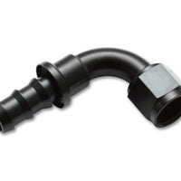Vibrant -8AN Push-On 90 Deg Hose End Fitting - Aluminum - Fabrication